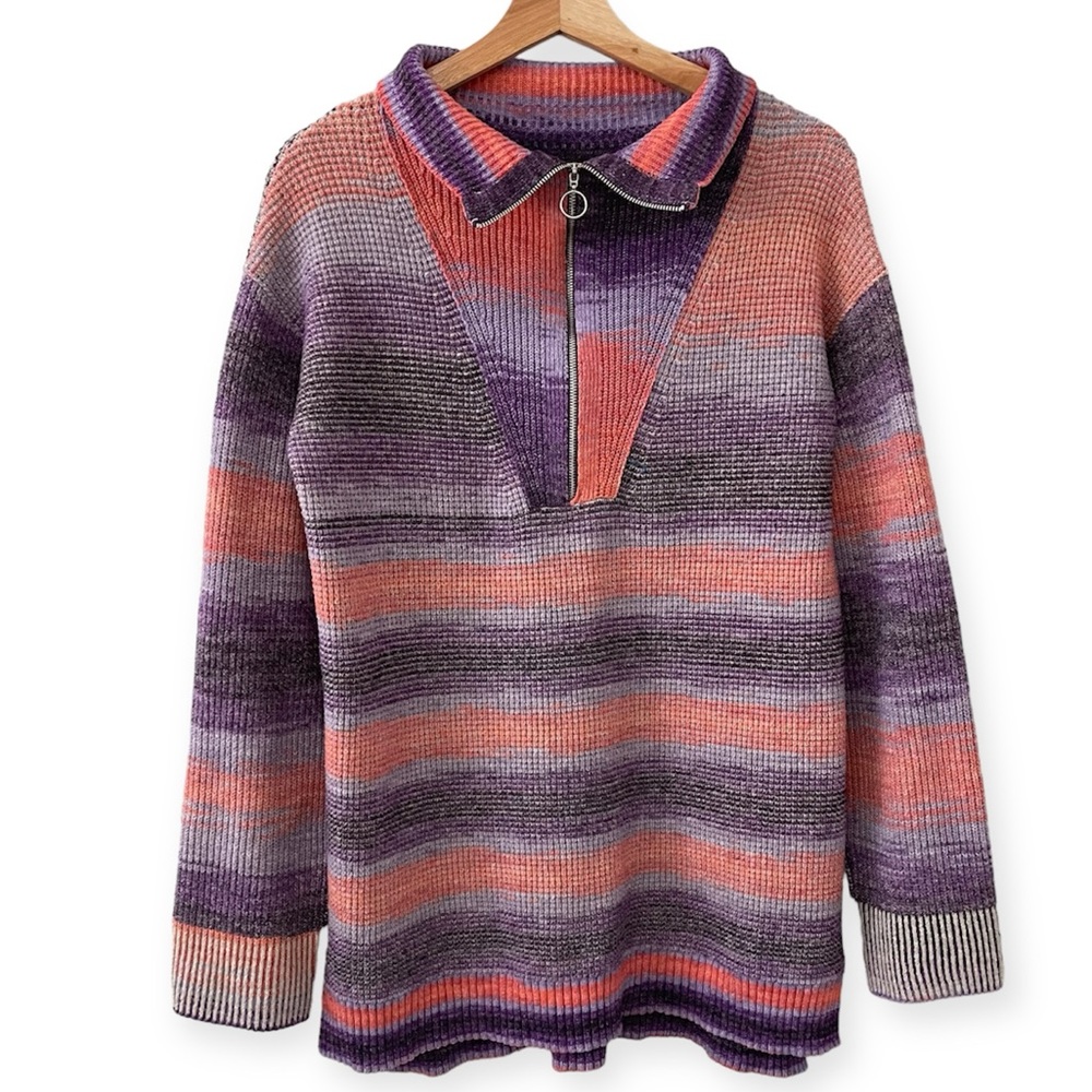 Daily Practice Anthropologie Half Zip Tunic Sweater XS